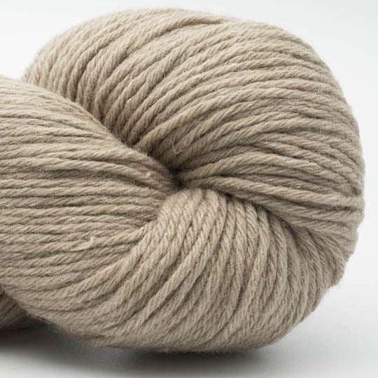 écheveau de fil à tricoter Northern Lights GOTS de BC GARN en laine et soie, coloris 03 dark beige