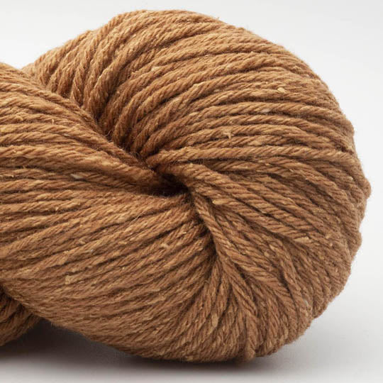 écheveau de fil à tricoter Northern Lights GOTS de BC GARN en laine et soie, coloris 05 cinnamon