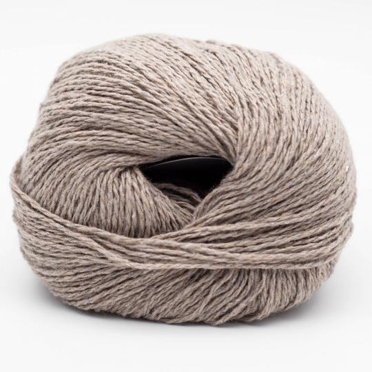 pelotes de fil à tricoter Reborn Denim Uni de Kremke en coton recyclé coloris 125 camel
