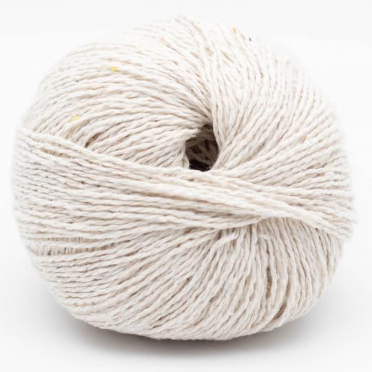 pelotes de fil à tricoter Reborn Denim Uni de Kremke en coton recyclé coloris 135 natural