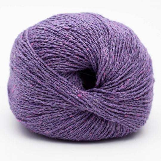 pelotes de fil à tricoter Reborn Denim Uni de Kremke en coton recyclé coloris 143 lilac