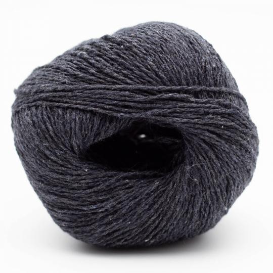 pelotes de fil à tricoter Reborn Denim Uni de Kremke en coton recyclé coloris 152 anthracite