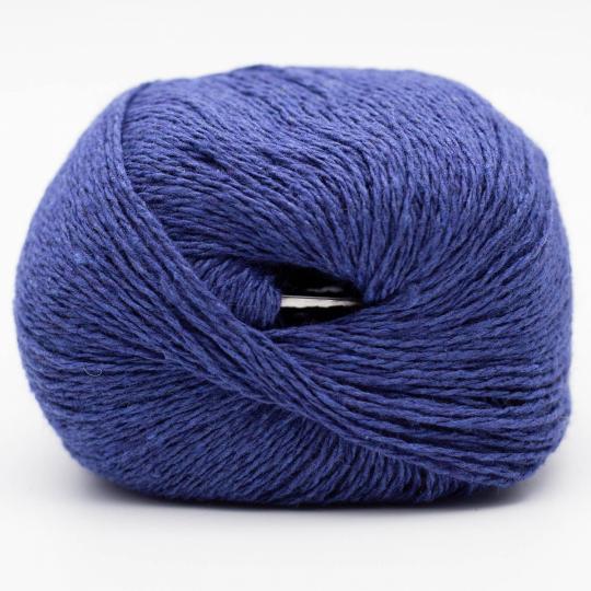 pelotes de fil à tricoter Reborn Denim Uni de Kremke en coton recyclé coloris 164 navy blue