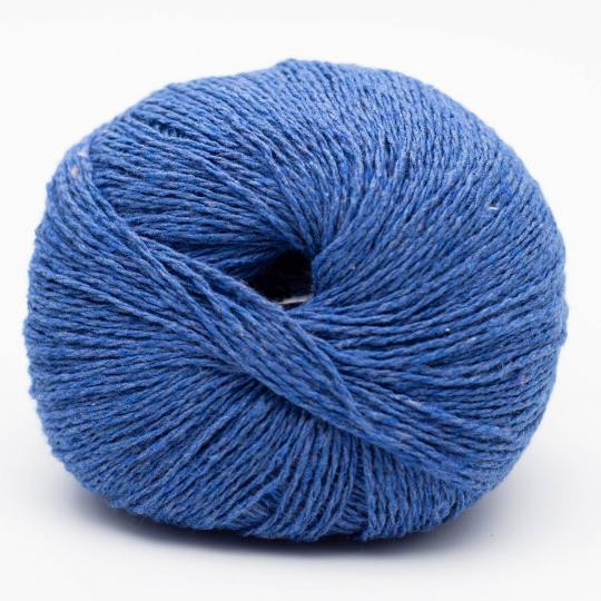pelotes de fil à tricoter Reborn Denim Uni de Kremke en coton recyclé coloris 165 royal blue
