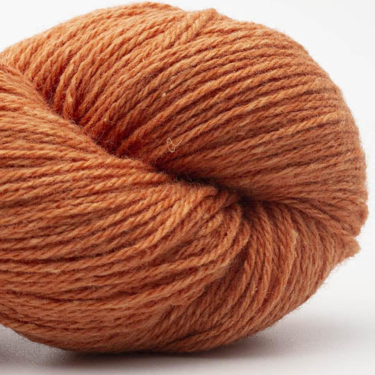 écheveau de fil à tricoter Bio Balance de BC GARN coloris 17 orange