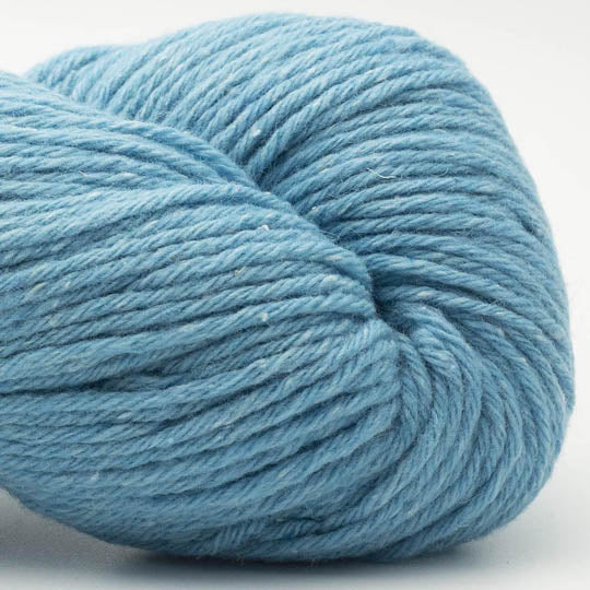 écheveau de fil à tricoter Northern Lights GOTS de BC GARN en laine et soie, coloris 18 turquoise
