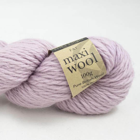 écheveau de fil à tricoter Maxi Wool de Erika Knight coloris 212 pretty (rose)