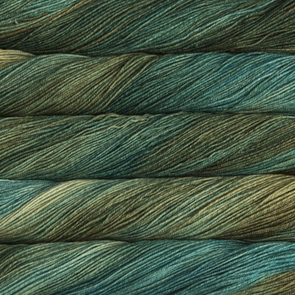 écheveaux de fil à tricoter Sock de Malabrigo en laine mérinos coloris Fresco Y Seco (vert)