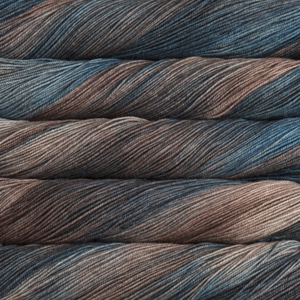 écheveaux de fil à tricoter Sock de Malabrigo en laine mérinos coloris Persia (bleu foncé)