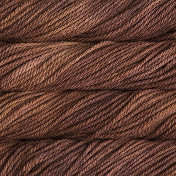 écheveaux de laine à tricoter épaisse mérinos Malabrigo Chunky coloris rich chocolate (marron chocolat clair)
