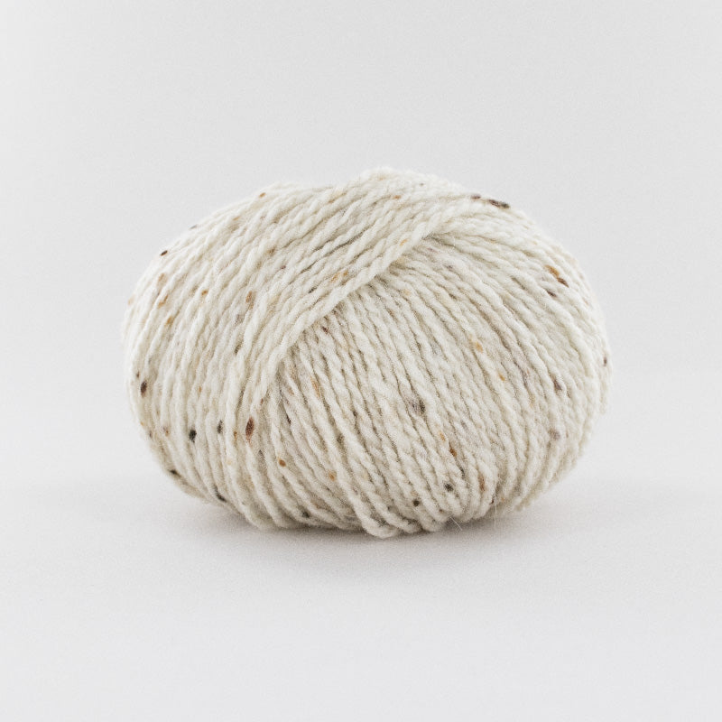 pelote de laine Super Tweed de Fonty coloris 001 écru