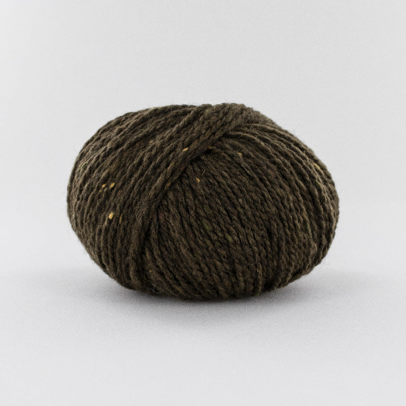 pelote de laine Super Tweed de Fonty coloris 003 marron foncé