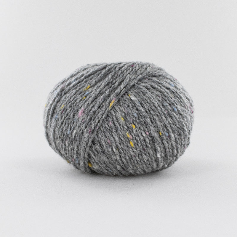 pelote de laine Super Tweed de Fonty coloris 004 gris clair