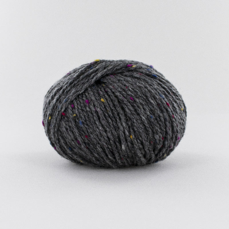 pelote de laine Super Tweed de Fonty coloris 005 gris foncé