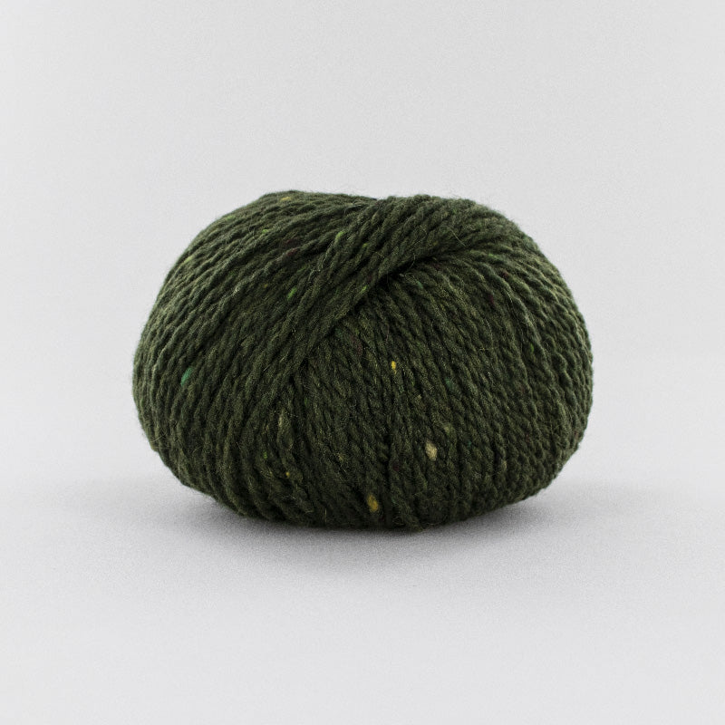 pelote de laine Super Tweed de Fonty coloris 010 vert foncé