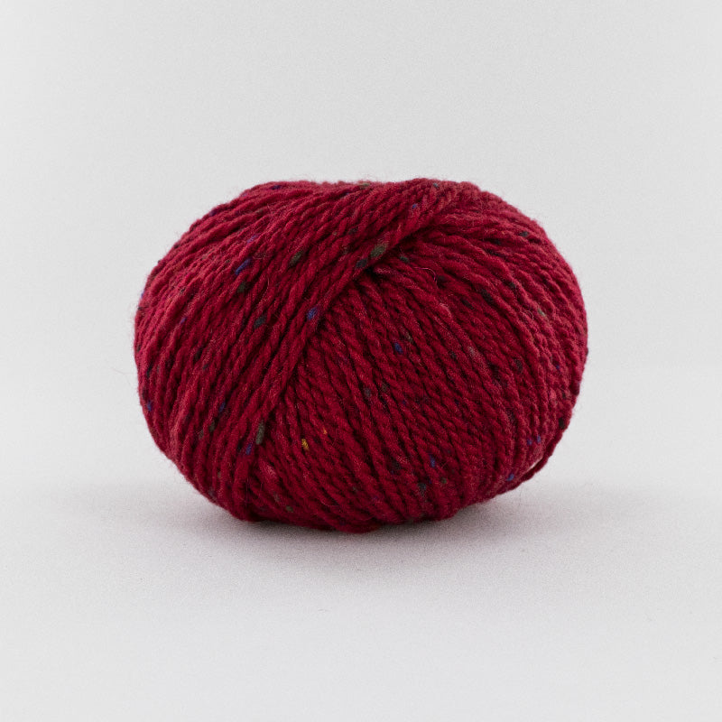 pelote de laine Super Tweed de Fonty coloris 016 rouge