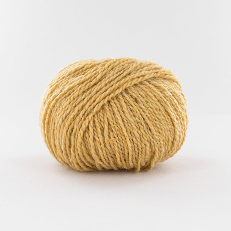 pelote de laine Super Tweed de Fonty coloris 027 jaune tendre