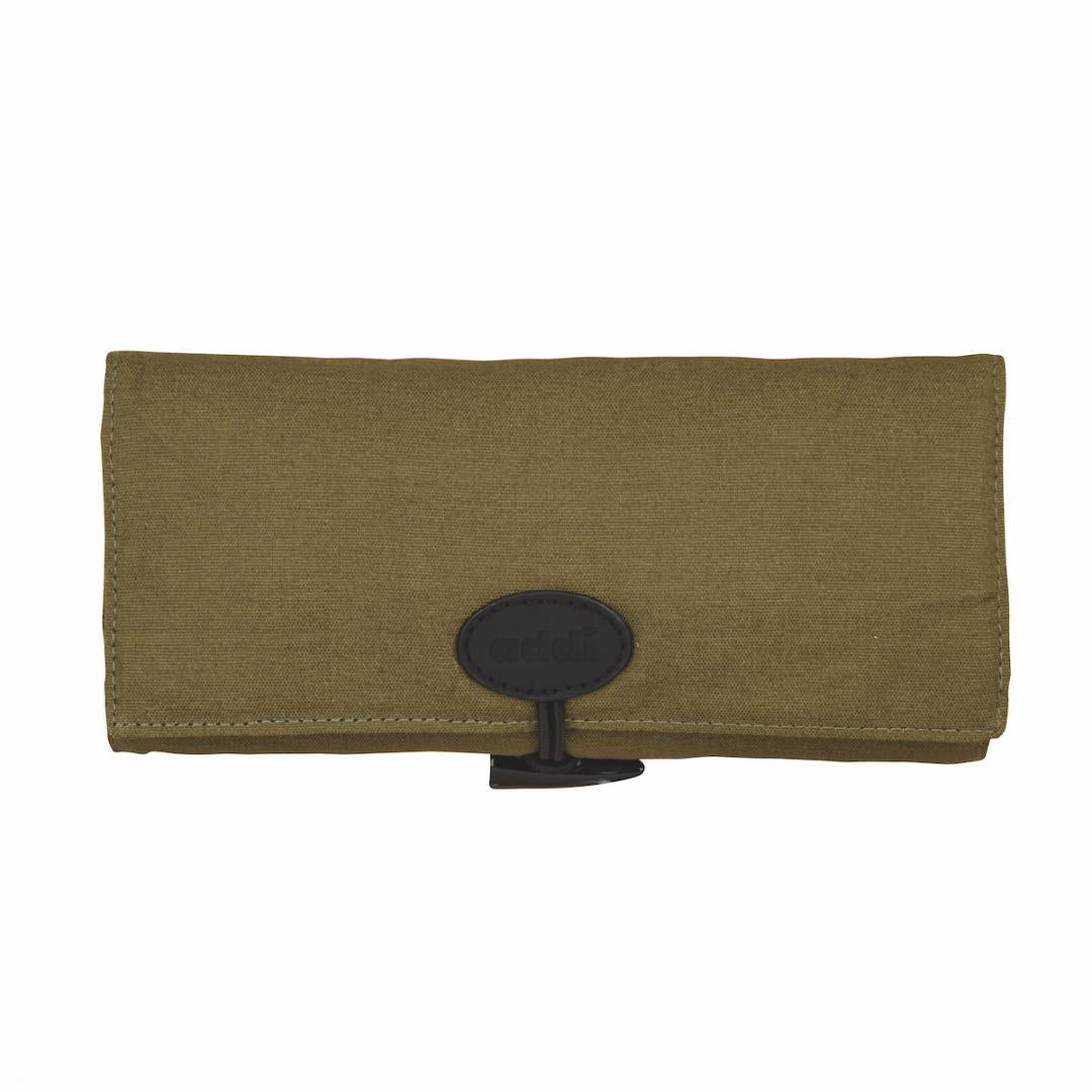 Etui vert olive pour Set de crochets bois d'olivier