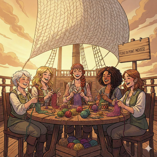 Cursus Moussaillon : Apprenez le tricot en 5 escales