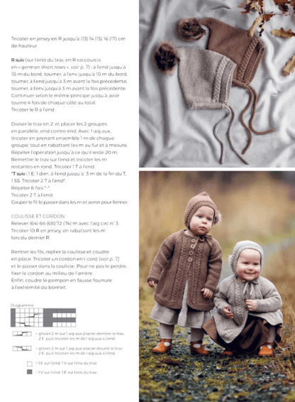 Page du livre tricot enfants de KlompeLOMPE modèles de 6 mois à 14 ans