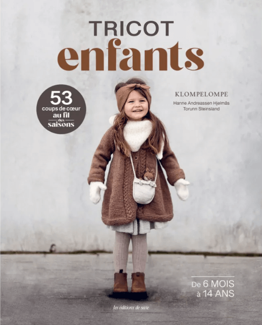 Couverture du livre de tricot KlompeLOMPE pour enfants de 6 mois à 14 ans