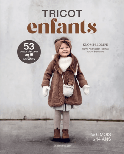 Couverture du livre de tricot KlompeLOMPE pour enfants de 6 mois à 14 ans