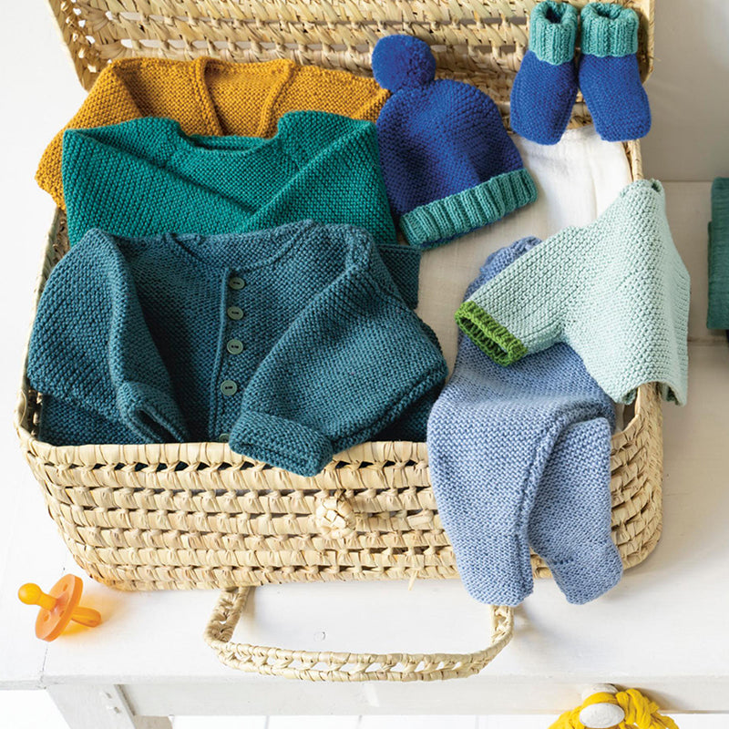 Layette en couleur | 20 modèles tricot bébé (0 à 6 Mois)