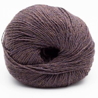 pelotes de fil à tricoter Reborn Denim Uni de Kremke en coton recyclé coloris 166 dark chocolate