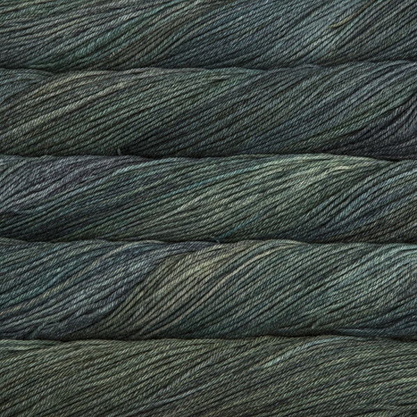écheveaux de laine merino Arroyo de Malabrigo colori Aguas (vert-gris foncé)
